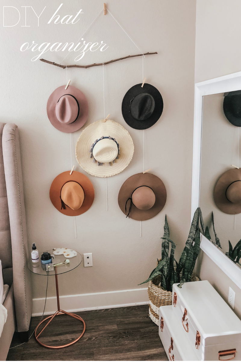 DIY hat organizer - Busy Being Blake