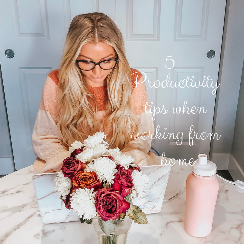 5 Productivity tips when you work from home - Busy Being Blake