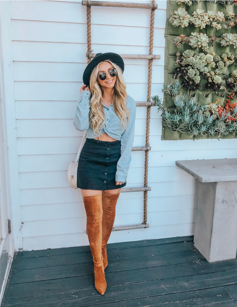3 ways to transition OTK boots into Spring! - Busy Being Blake